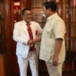 Menteri Pertahanan (Menhan) RI Prabowo Subianto menerima kunjungan silaturahmi pengacara kondang Hotman Paris Hutapea. (Dok. Tim Media Prabowo)