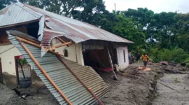 Bencana Banjir yang Landa Kabupaten Samosir. (Dok. BPBD Kabupaten Samosir)  