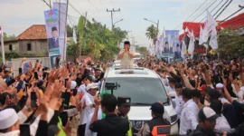 Calon Presiden nomor urut 2, Prabowo Subianto, Menghadiri Deklarasi Pujakesuma Jambi ini digelar di Abadi Convention Center (ACC), Jambi.. (Dok. Tim Media Prabowo-Gibran)  