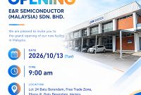 E&R Engineering Opens New Malaysia Plant to Strengthen Semiconductor Packaging Support