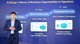 Gavin Gu delivers a speech at the summit